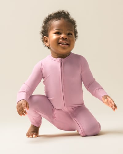 Kindred Bravely Bamboo Baby Pajama | Light Mauve