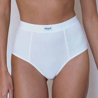 RENUE High Rise Boy Brief in White