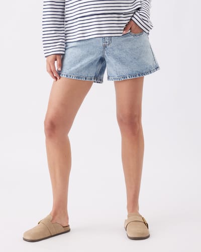 Ripe Maternity Brooklyn Denim Short  Blue Haze