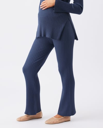 Ripe Maternity Sienna Rib Knit Pant  French Navy