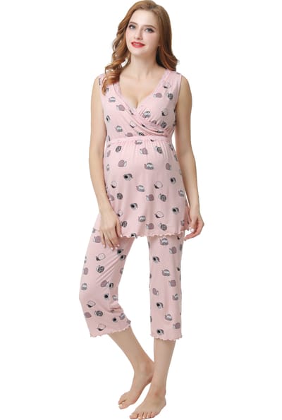Kimi + Kai Kimi + Kai Maternity "Loren" Nursing PJ Set