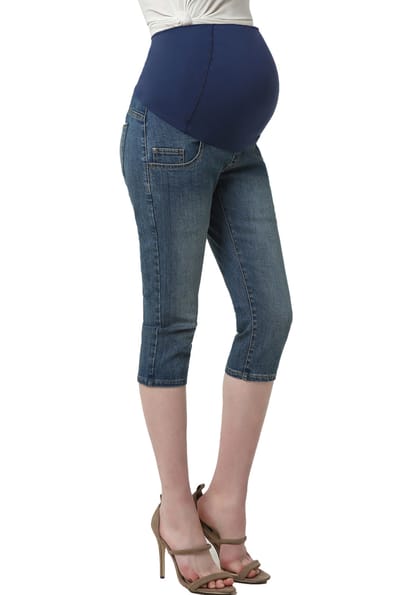 Kimi + Kai Kimi + Kai Maternity "Courtney" Capri Jeans