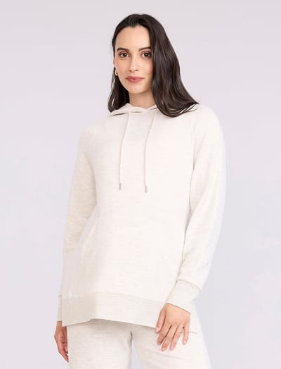 Motherhood Maternity Maternity Tunic Hoodie with Side Slits