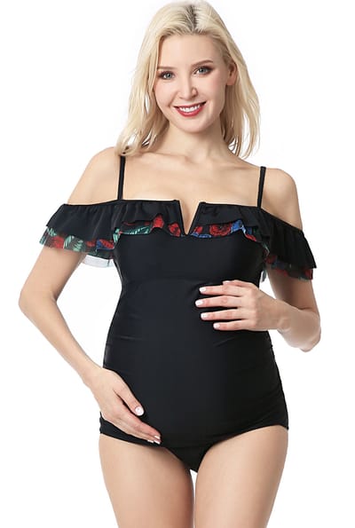 Kimi + Kai Kimi + Kai Maternity "Karsyn" UPF 50+ One Piece Swimsuit