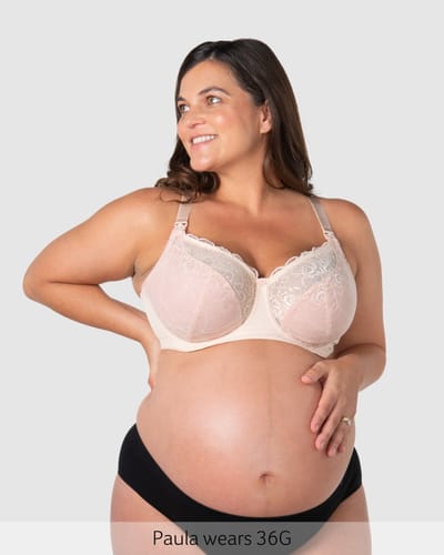 Hotmilk Lingerie Temptation Full Cup Nursing Bra - Powder
