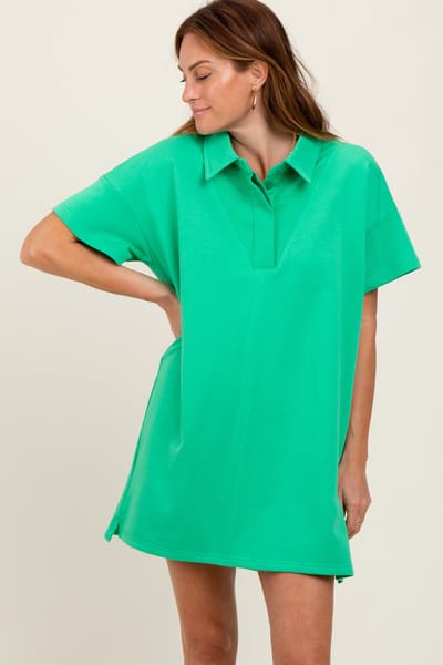 GiGiO Green Mini Polo Dress