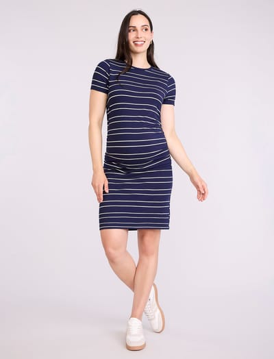 Motherhood Maternity Maternity Ruched Bodycon Mini Dress