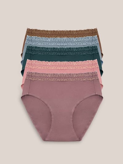 Milk & Baby High-Waisted Postpartum Underwear Pack | Dusty Hues