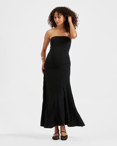 Ripe Maternity Faith Knit Dress  Black