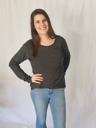 Close to the Heart Long Sleeve Layer Top - Black Stripe