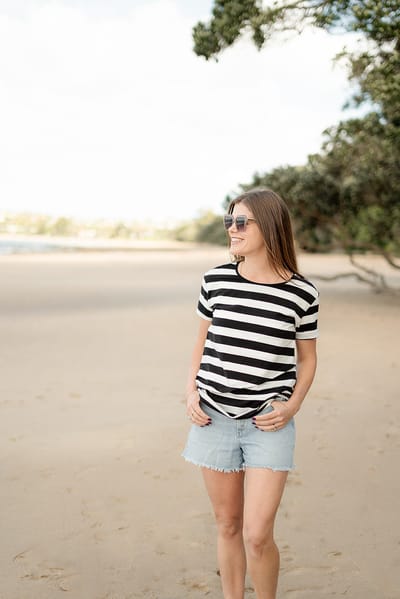 Close to the Heart Layer Tee - Stripe