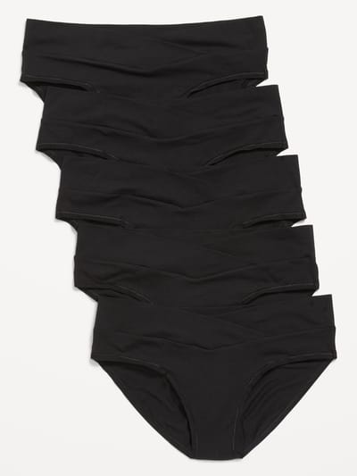 Old Navy Maternity 5-Pack Soft-Knit Low-Rise Bikini Underwear