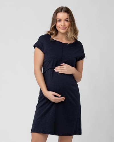 Ripe Maternity Roxie Nursing Dress Navy