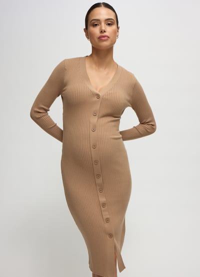 Ingrid+Isabel The Close Knit Midi Maternity Sweater Dress