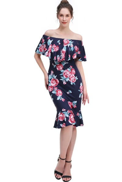 Kimi + Kai Kimi + Kai Maternity "Kathryn" Nursing Mermaid Dress