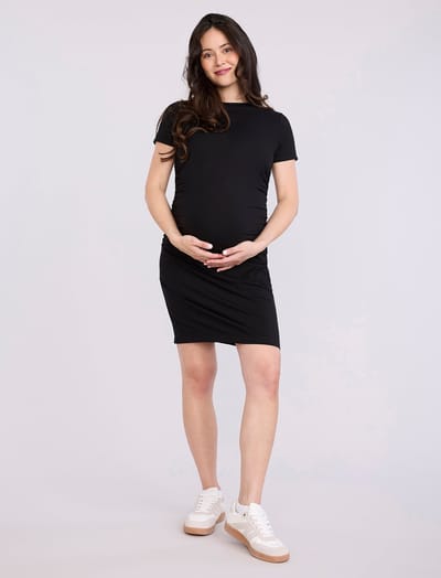 Motherhood Maternity Maternity Ruched Bodycon Mini Dress