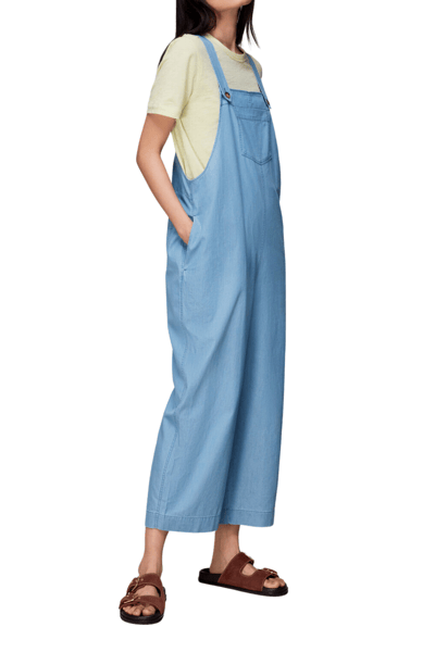 For The Creators Rita Easy Dungarees - Light Wash