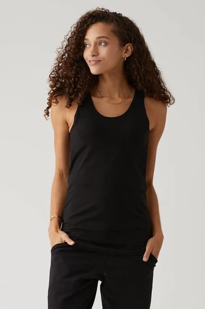 darity Back Snap Hands Free Nursing & Pumping Top in Onyx