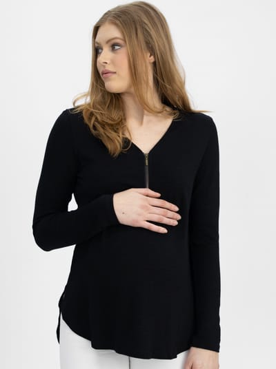 Angel Maternity Long Sleeve Maternity and Nursing Top