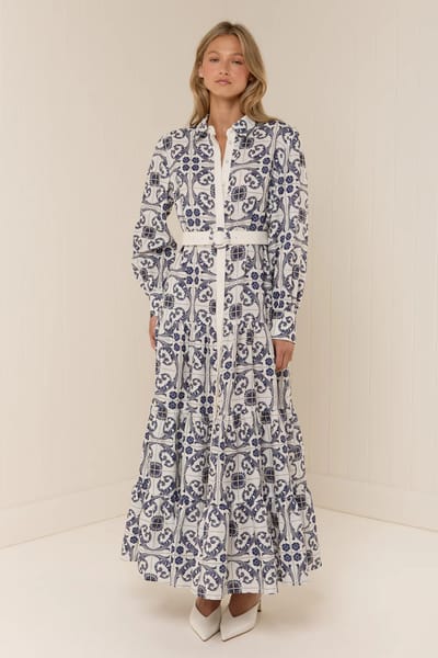 Palm Noosa Aria Dress in Bella Tile