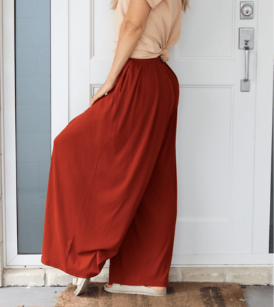 Cadenshae Wide Leg Ribbed Pants