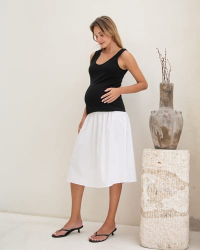 Soon Maternity Contrast Midi Dress