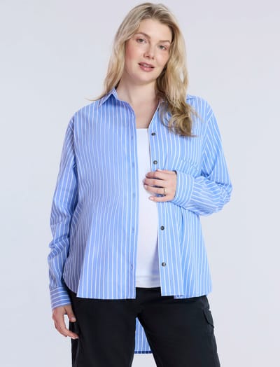 Motherhood Maternity Poplin Shirt