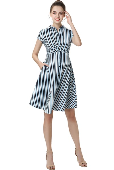 Kimi + Kai Kimi + Kai Maternity "Simone"Nursing Shirt Dress