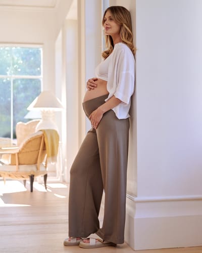Ripe Maternity Isha Wide Leg Pant Olive