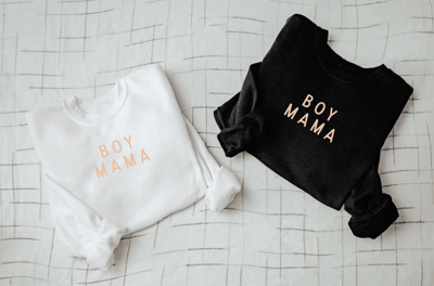 Milk & Baby Boy Mama Simplistic Neutral Sweatshirt