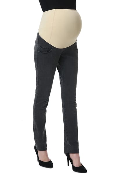 Kimi + Kai Kimi + Kai Maternity "Frankie" Straight Leg Denim Jeans