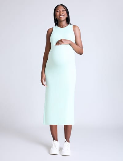 Motherhood Maternity Racer Midi Dress
