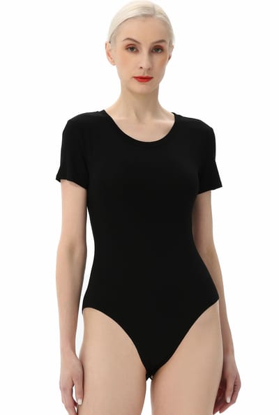 Kimi + Kai Kimi + Kai Women's Round Neck Basic Bodysuit