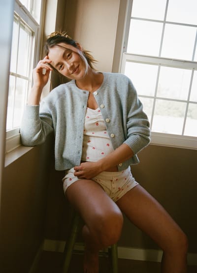 HATCH The Cozy Waffle Cardigan