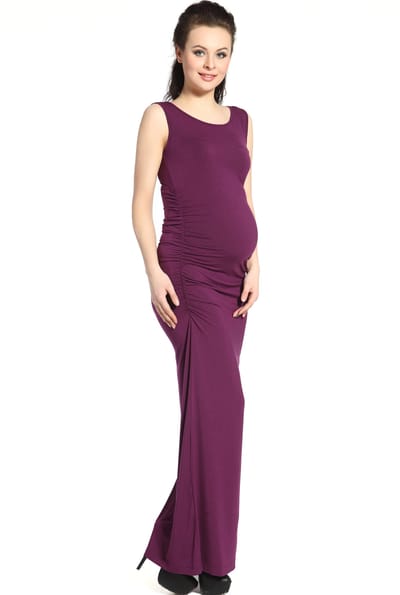 Kimi + Kai Kimi + Kai Maternity "Charlotte" Tank Column Maxi Dress