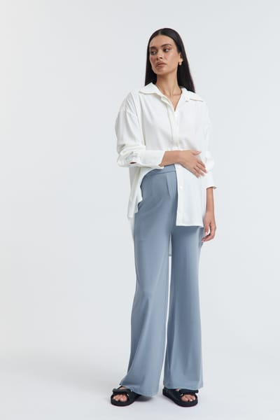 LÉGOE HERITAGE Fluid Jersey Pant (Suede Blue) - FINAL SALE