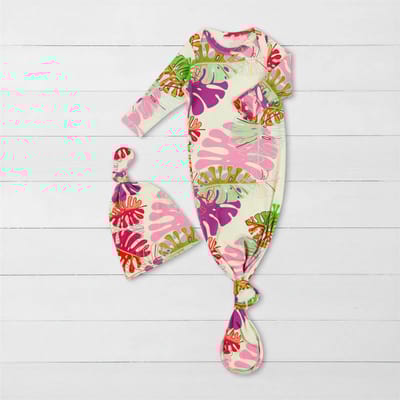 Bestaroo Botanical Bliss Knotted Gown & Hat