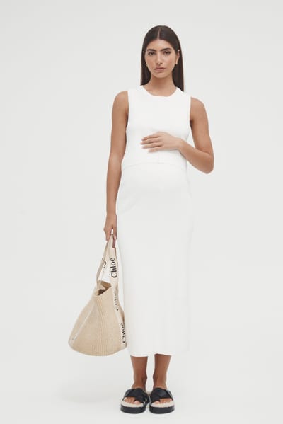 Legoe Heritage Piper Crop Tank (Ivory) - FINAL SALE