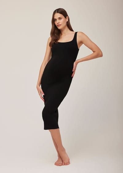 bumpsuit Sculpting Rib Midi Dress