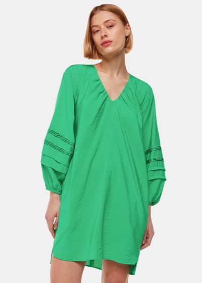 For The Creators Grace V Neck Dress in Green