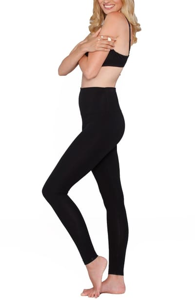 Angel Maternity Postpartum Tummy Tight Control Capri Built-In Shaping Full Legging