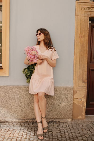 For The Creators Cateleya Short Sleeved Breastfeeding Dress