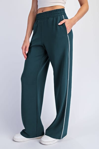 Rae Mode Forest Green Stripe Detail Lounge Pants