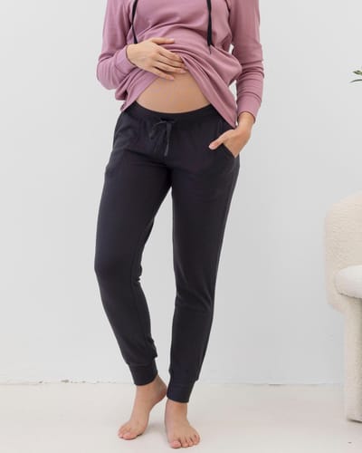 Angel Maternity Rib Low Waist Maternity Jogger Pants