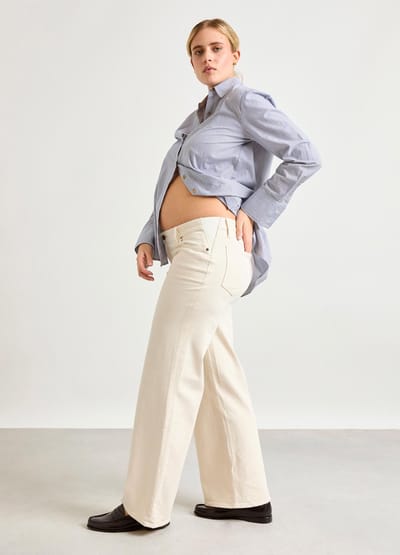 HATCH Collection The Relaxed Wide Leg Maternity Jean