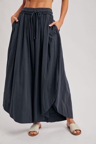 Bluivy Ash Tulip Hem Super Wide Leg Pants
