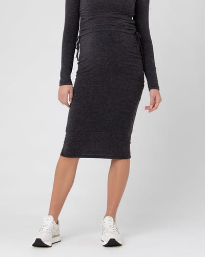 Ripe Maternity Jess Skirt  Dark Charcoal