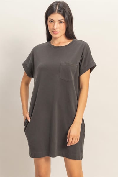 Hyfve Charcoal T-Shirt Mini Dress