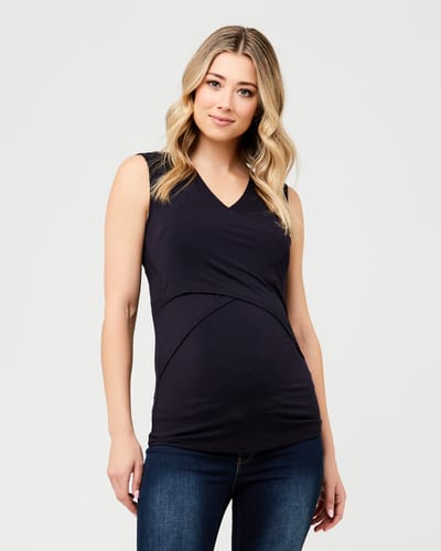 Ripe Maternity Embrace Nursing Tank New Navy