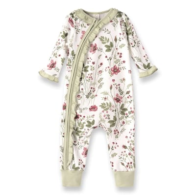 Milk & Baby Pretty Petals Bamboo Zipper